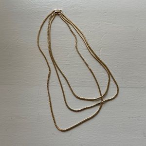 Gold layered necklace